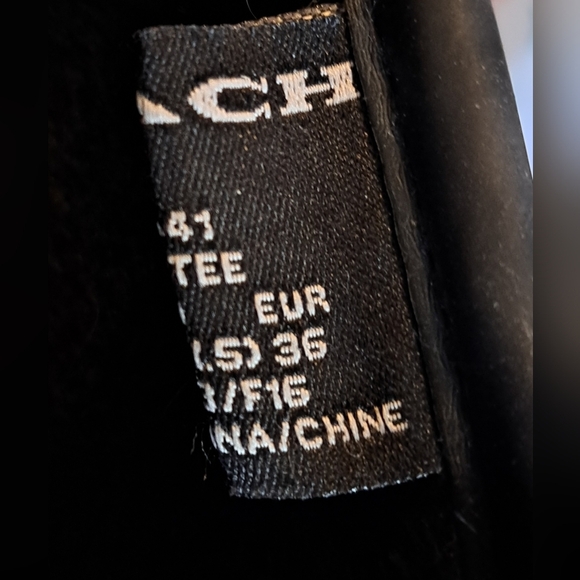 Coach Tristee Matte Black Tall Rubber Corset Lace Up Casual Prep Boot Shoe SZ 6B - Picture 11 of 11